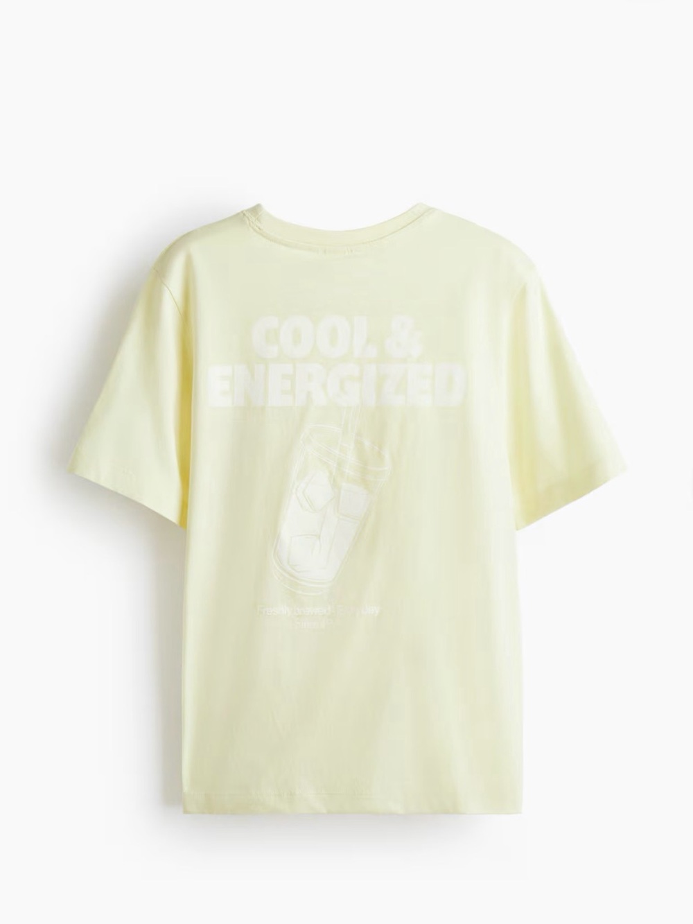 H&M Graphic 'Cool & Energized' Lemon Tee